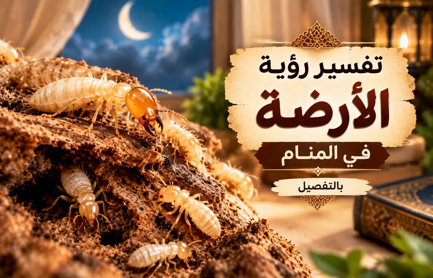 تفسير رؤية الأرضة في المنام بالتفصيل تفسير رؤية الأرضة في المنام بالتفصيل